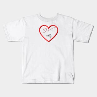 ADDY  Name in Heart Kids T-Shirt